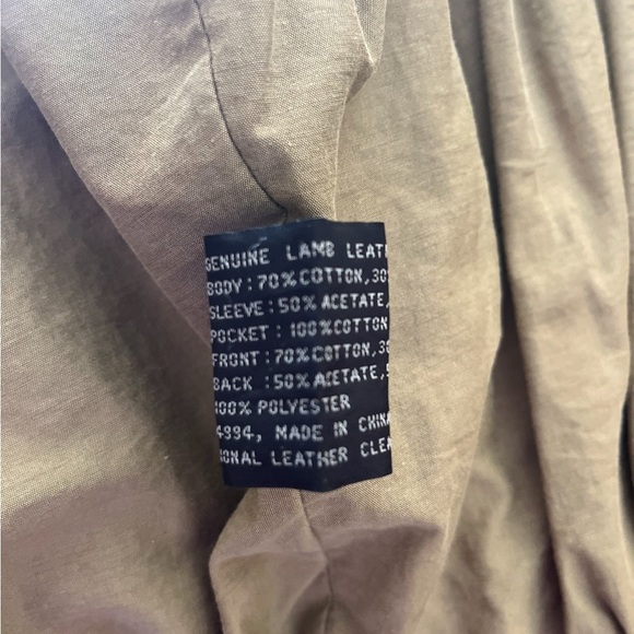 Men's Couture dark brown lamb leather jacket XL - Picture 3 of 7